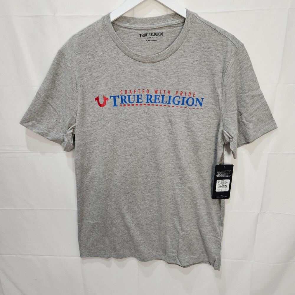 True Religion Shirt Essential Heather Gray Medium